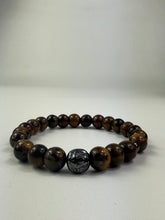 Load image into Gallery viewer, Tiger Eye & Hematite Lion Bracelet