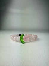 Load image into Gallery viewer, 8mm Rose Quartz Flower Bracelet