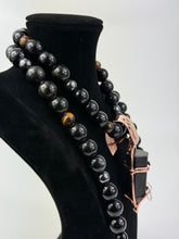 Load image into Gallery viewer, Shungite & Obsidian Necklace