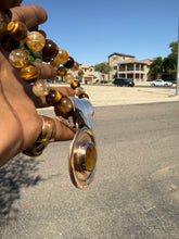 Load image into Gallery viewer, Circle Tiger Eye Pendant
