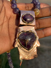 Load image into Gallery viewer, Amethyst Hamsa Pendant
