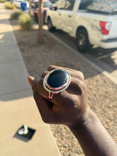 Load image into Gallery viewer, Black Onyx 2 Finger Ring
