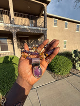 Load image into Gallery viewer, Amethyst circle pendant
