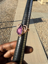 Load image into Gallery viewer, Amethyst teardrop heart ring

