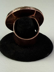 Peruvian Pyrite Oval Ring