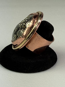 Peruvian Pyrite Oval Ring