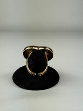 Load image into Gallery viewer, Rose Quartz Heart Brass Ring
