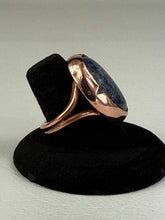 Load image into Gallery viewer, Lapis Lazuli Oval Copper Ring
