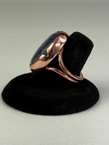 Lapis Lazuli Oval Copper Ring