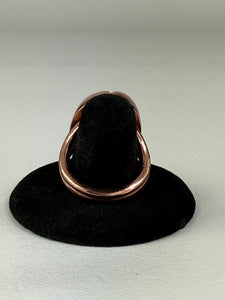 Tiger Eye Oval Copper Ring