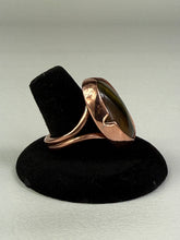 Load image into Gallery viewer, Tiger Eye Oval Copper Ring
