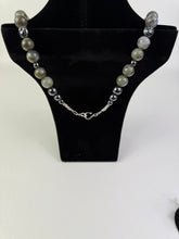 Load image into Gallery viewer, Labradorite &amp; Hematite Necklace
