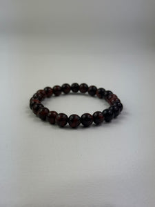 8mm Red Tiger Eye Bracelet