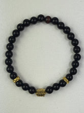 Load image into Gallery viewer, 8mm Black Onyx Lion Bracelet
