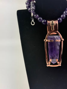 Amethyst Ankh Necklace