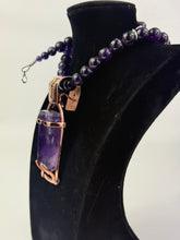 Load image into Gallery viewer, Amethyst Ankh Necklace
