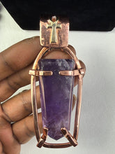 Load image into Gallery viewer, Amethyst Ankh Necklace
