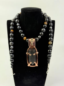 Shungite & Obsidian Necklace