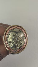 Load and play video in Gallery viewer, Peruvian Pyrite Oval Ring
