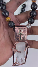 Load and play video in Gallery viewer, Obsidian &amp; Quartz Necklace
