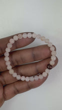 Load and play video in Gallery viewer, 6mm Rose Quartz Bracelet
