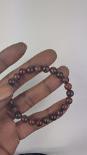 Load and play video in Gallery viewer, 8mm Red Tiger Eye Bracelet
