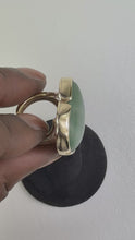 Load and play video in Gallery viewer, Aventurine Heart Brass Ring
