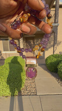 Load and play video in Gallery viewer, Amethyst circle pendant
