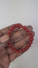 Load and play video in Gallery viewer, 8mm Carnelian Bracelet
