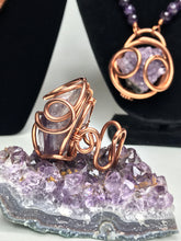 Load image into Gallery viewer, 12g Amethyst Adjustable ring
