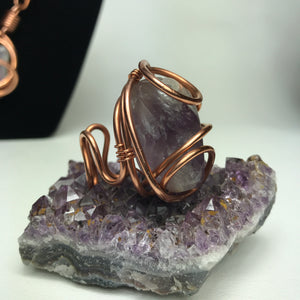 12g Amethyst Adjustable ring