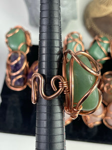 10g Adjustable Aventurine Ring